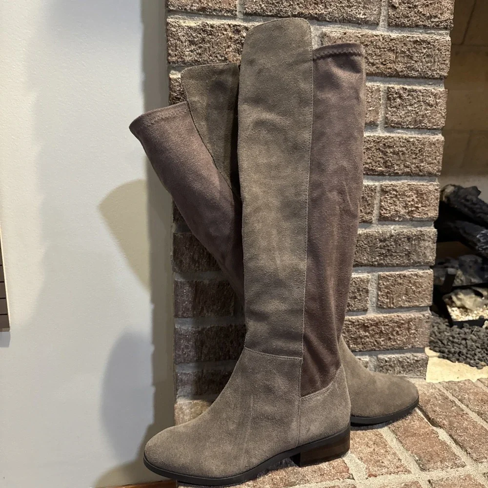 Lucky‎ Brand Calypso Over the Knee Boots Women's Cappuccino Size US6M EU36.5